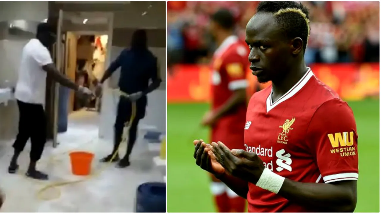 Viral | Exemplul unui star. Sadio Mane, filmat în timp ce curăța toaleta unei moschei. VIDEO