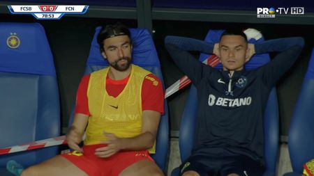 Andrea Compagno și-a ieșit din minți când a fost schimbat în meciul FCSB - Nordsjaelland din Conference League! Cum a putut să reacționeze atacantul italian