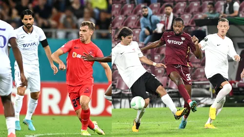 FCSB și CFR Cluj, desființate pentru parcursul în Conference League. „Suntem în Europa amărâților. Dacă-mi pune cineva pistolul la tâmplă, nu știu să zic echipa lor de start!”