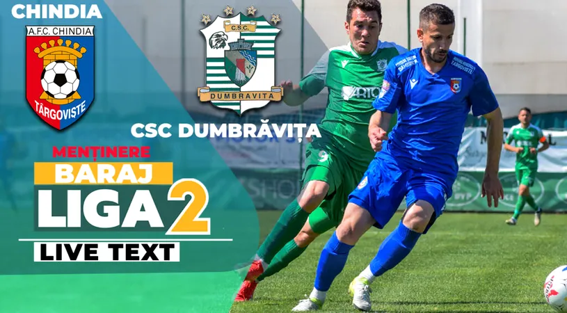 Acu-i acu! Chindia – CSC Dumbrăvița are startul la ora 11:00. Una dintre ele continuă în Liga 2, alta retrogradează în Liga 3