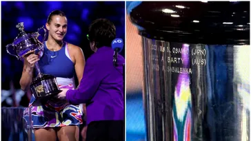 Cum a reacționat Aryna Sabalenka după ce organizatorii Australian Open nu i-au gravat numele țării pe trofeu: „Toată lumea știe că sunt din Belarus!” FOTO