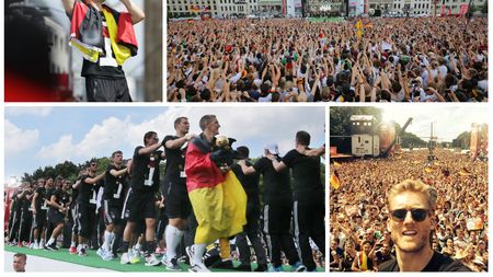 GALERIE FOTO | Campioana mondială a sărbătorit pe străzile din Berlin. Eroii din Brazilia au petrecut în Piața Brandenburg, în fața a sute de mii de suporteri