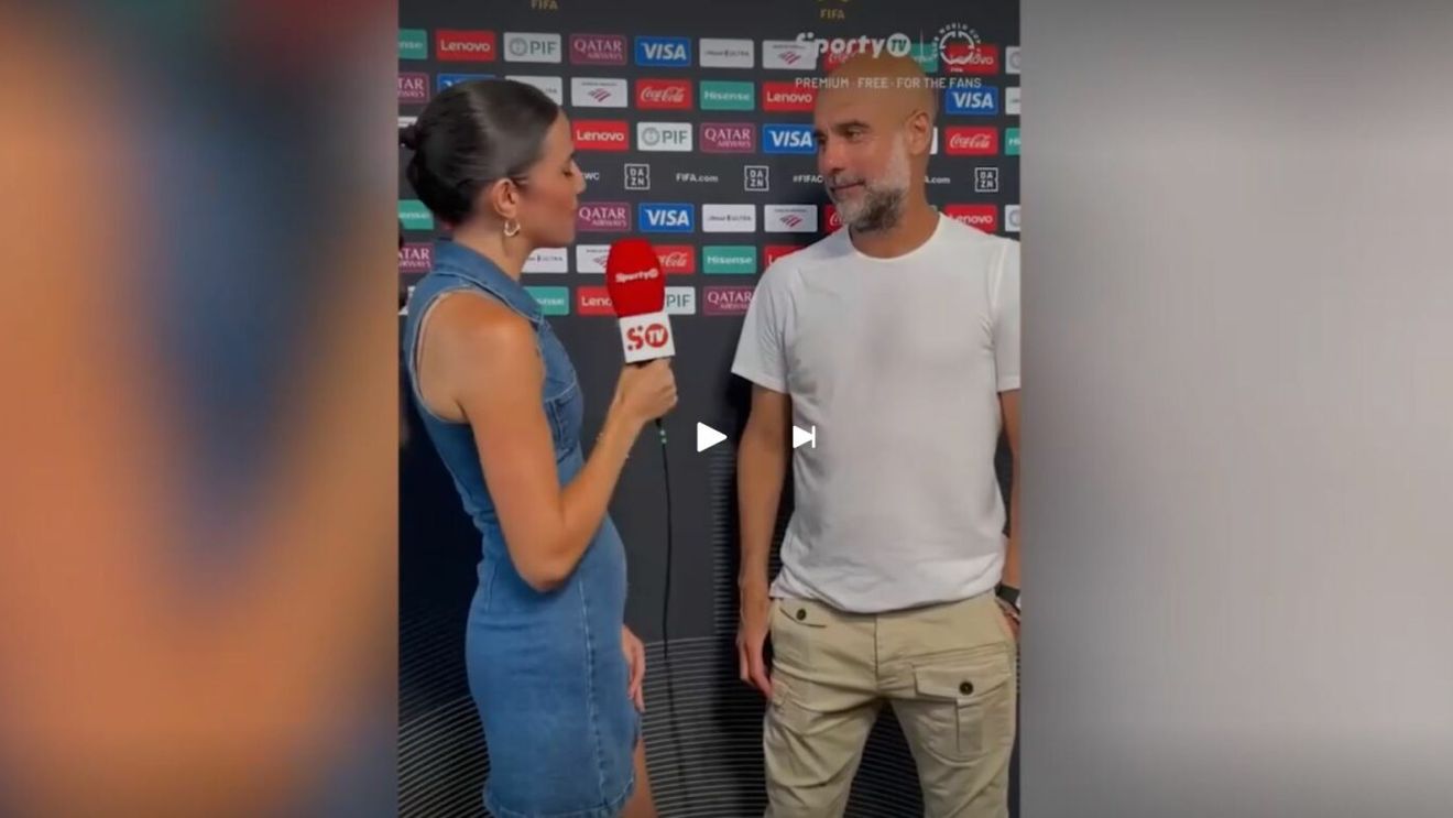 Gestul controversat al unei jurnaliste TV, după interviul cu Pep Guardiola de la Campionatul Mondial al Cluburilor. Totul a fost filmat: „Lipsă de profesionalism”