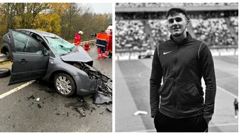 Un jucător de fotbal din Dolj şi-a pierdut viaţa într-un accident în drum spre meci! Se juca pe telefon la volan!