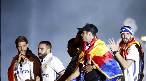 VIDEO & FOTO | Messi și Pique au fost țintele fanilor Realului după câștigarea titlului în Spania