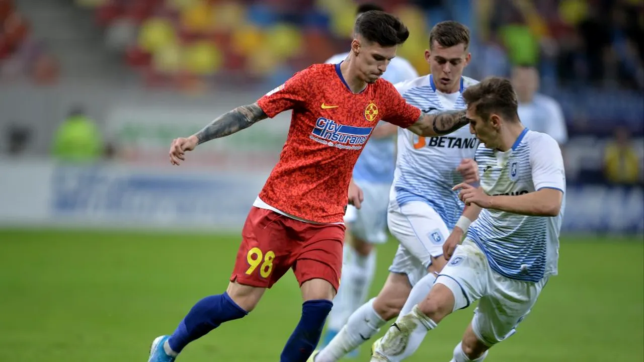 CRONICĂ | FCSB - U Craiova. Cinci minute de magie! ”Roș-albaștrii” au tranşat derby-ul la finalul primei reprize