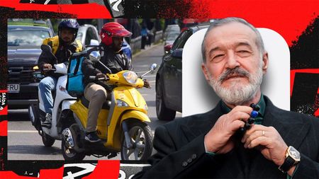 Gigi Becali a văzut un livrator nepalez pe stradă. A oprit și gestul lui va face înconjurul României: „Mor de foame. Să ducă la familie!”