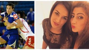 FOTO | Miss handbal. Neagu și Vizitiu au impresionat de Revelion. "Vă dorim un An Nou plin cu bucurii"