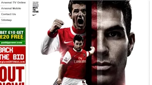 FOTO** BarÃ§a e departe! Fabregas, imaginea campaniei de marketing a lui Arsenal