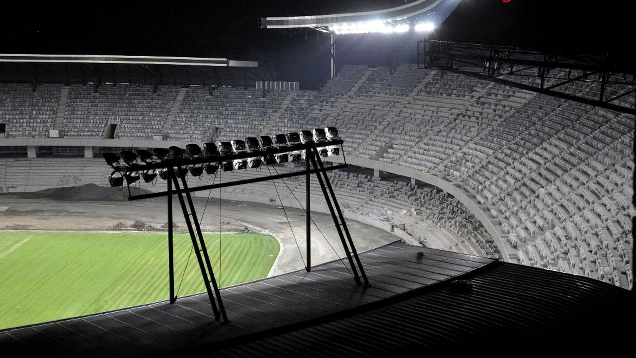 FOTO SPECTACULOS!** A fost inaugurată nocturna pe Cluj Arena! Cum arată stadionul sub lumina reflectoarelor