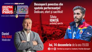 Psihologul sportiv Silviu Ioniță este invitatul emisiunii „Drumul spre Paris” de joi, 14 decembrie, de la ora 19:00