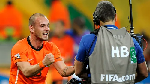 Sneijder: „Eliminarea Braziliei, un sentiment fantastic”