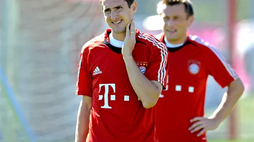 CFR scapă iar de Klose ** Golgeterul lui Bayern s-a reaccidentat și nu va juca nici la Cluj