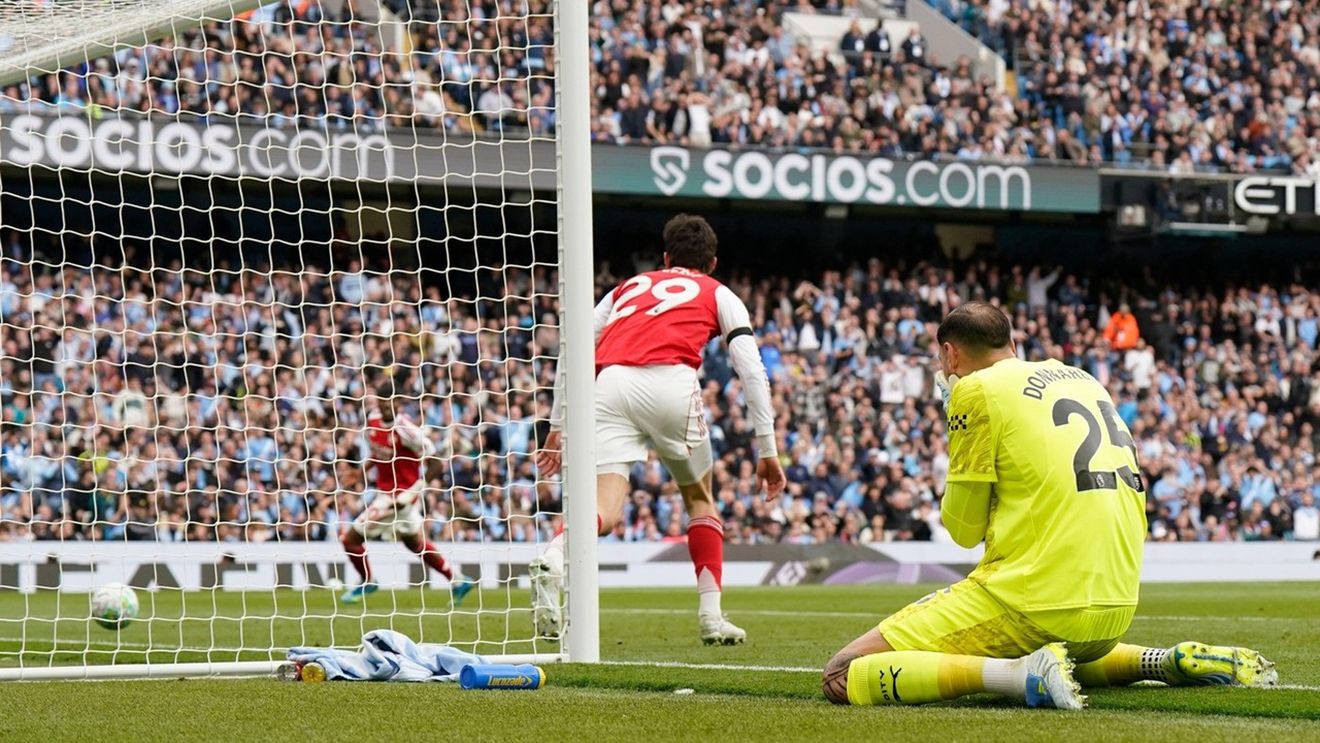 Donnarumma, gafă ireală în Manchester City – Arsenal Londra. Lui Guardiola nu i-a venit să creadă cum poate pierde titlul în Premier League