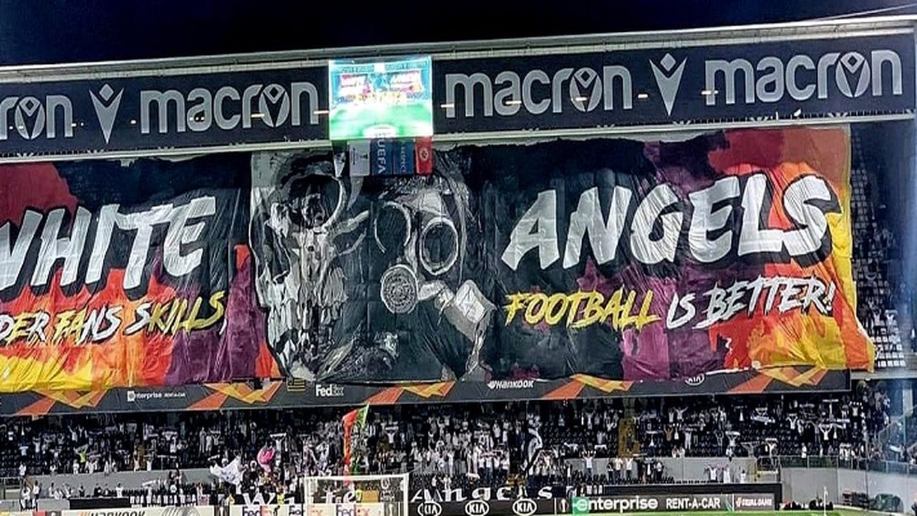 "UEFA ucide fotbalul!". Galeria echipei care a eliminat-o pe FCSB, mesaj ascuns împotriva forului european