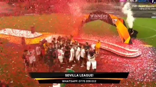 Imaginile fericirii! Cum au sărbătorit jucătorii lui Sevilla, după ce au câștigat finala Europea League | GALERIE FOTO