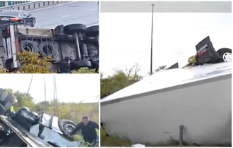 A murit strivit între fiare, la 11 ani, după ce a mers cu tatăl său să-i arate cum conduce TIR-ul. Filmul accidentului cumplit de pe Autostrada Soarelui