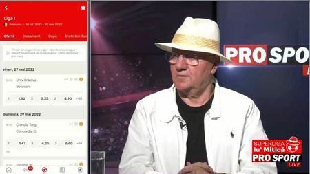 SuperBiletul lui Dumitru Dragomir! Mizează pe Dinamo la duelul cu U Cluj, iar alegerea pentru Universitatea Craiova - FC Botoșani e surprinzătoare | VIDEO EXCLUSIV ProSport Live