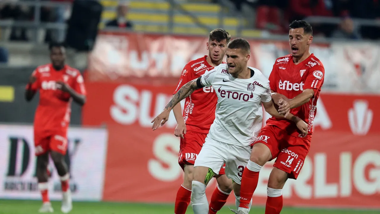 UTA Arad - CFR Cluj 1-1, în etapa a 13-a din Superliga | Arădenii obțin un punct din meciul contra campioanei, în inferioritate numerică!