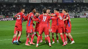 Ce s-a întâmplat pe teren cu vedetele FCSB după victoria de la U Cluj. Nu s-a văzut la TV