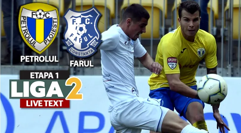 Farul a câștigat dramatic partida cu Petrolul de pe „Ilie Oană”. A revenit de la 0-1 și a dat lovitura în minutul 90+3