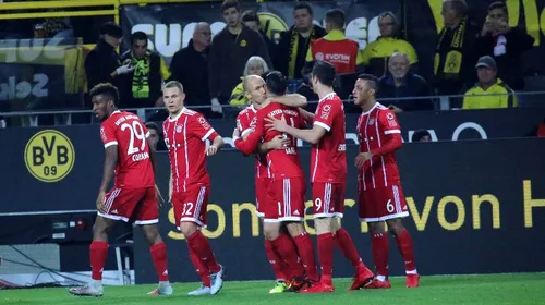 Bayern se impune în „Der Klassiker”, scor 3-1, și se îndreaptă spre al șaselea titlu consecutiv. Lewandowski a marcat cu călcâiul împotriva fostei sale echipe