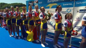 Aur, argint și bronz din Elveția pentru canotajul românesc: șase medalii la Campionatele Europene. "Optul" feminin a păstrat coroana continentală