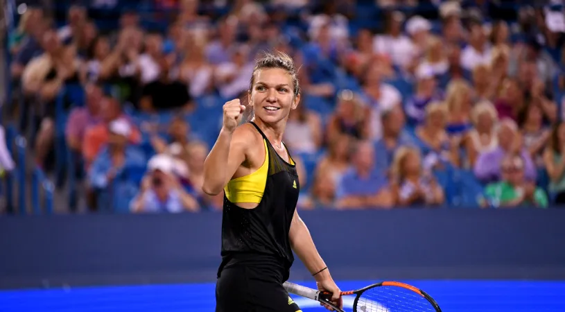 Victorie de senzație! Simona Halep o învinge pe Johanna Konta cu 6-4, 7-6 și se califică pentru al treilea an consecutiv în semifinalele turneului de la Cincinnati