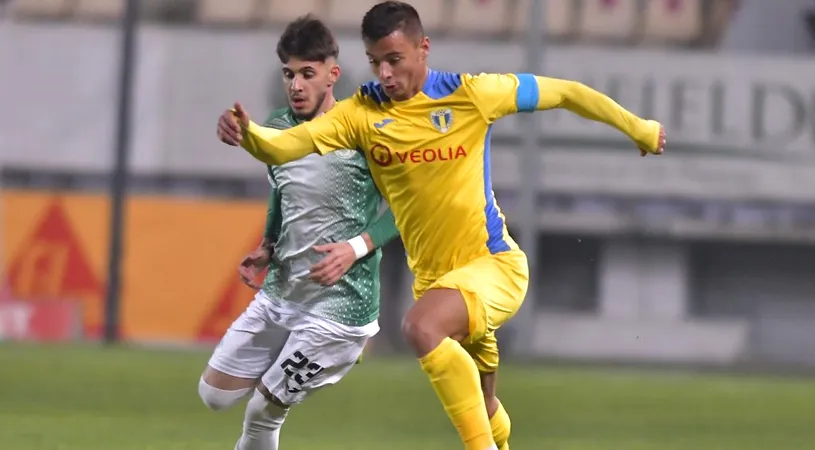 Valentin Țicu nu mai merge la acțiunea naționalei României sub 21 de ani, din cauza problemelor medicale. În schimb, a fost convocat un alt jucător din Liga 2, de la Steaua