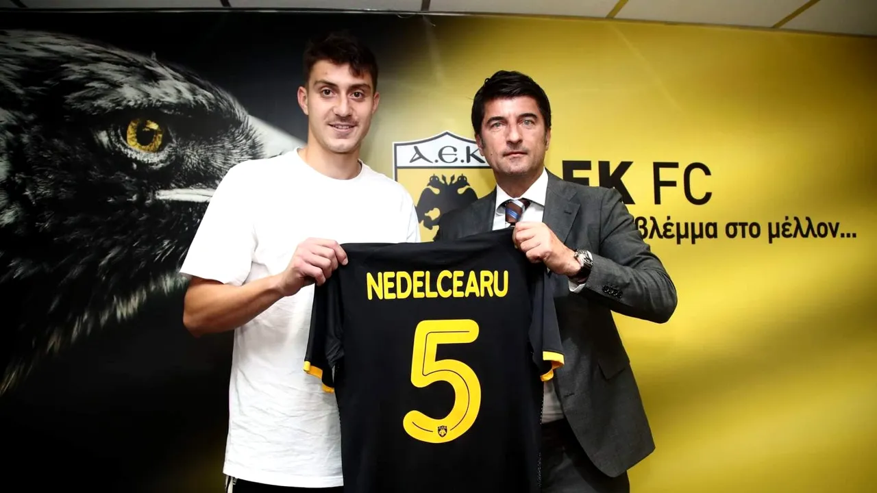 Ionuț Nedelcearu, prima reacție după transferul la AEK Atena: „Împreună vom reuși lucruri minunate!”