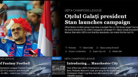 Oțelul, cap de afiș pe site-ul UEFA!** "Sperăm ca predicția lui Dorinel să se adeverească și să acumulăm nouă puncte"
