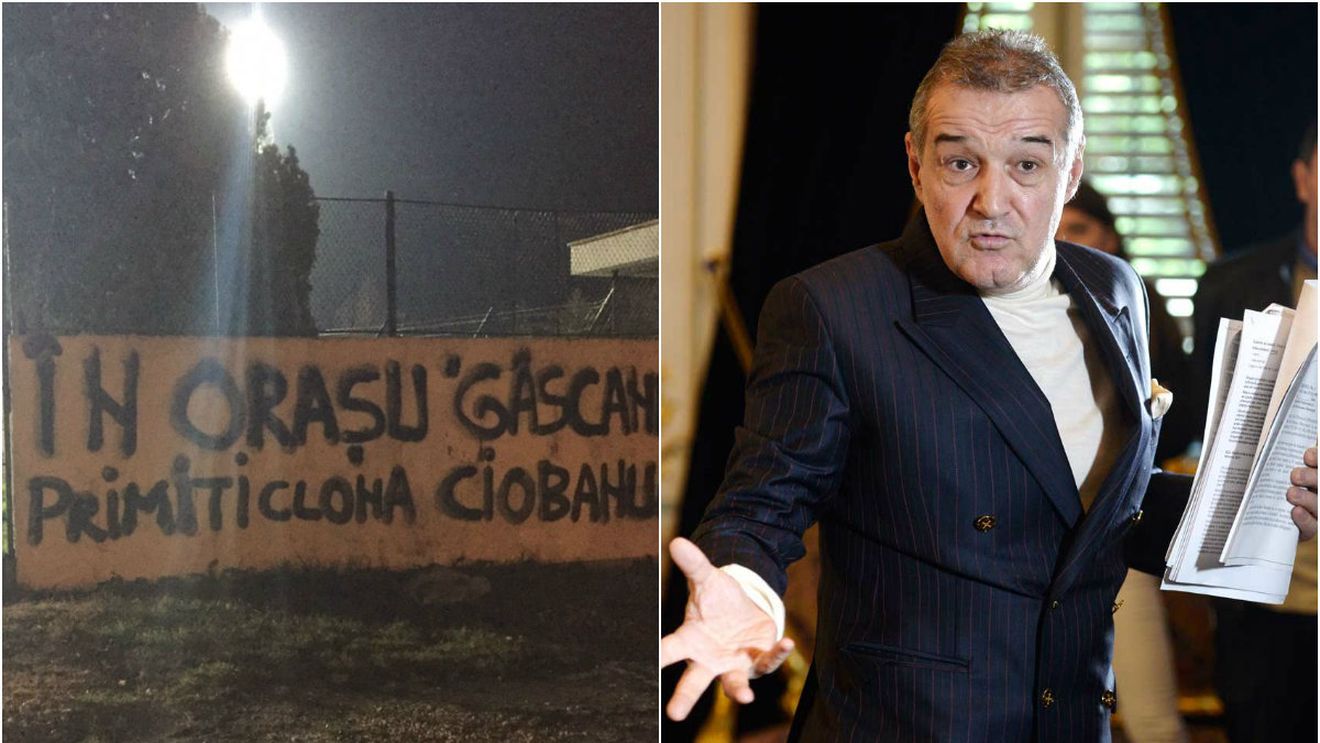 Fanii Stelei îl taxează dur pe Becali, după ce echipa a ajuns "navetistă" în Liga 1! Mesajul apărut la stadionul din Pitești