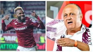 L-au vândut pe Boupendza în China. Câți bani intră în conturile lui Dan Şucu şi ale Rapidului