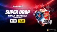 ADVERTORIAL. Super Drop pentru un super meci! Cotă mărită 2.00 pe fault în finala Ligii Campionilor