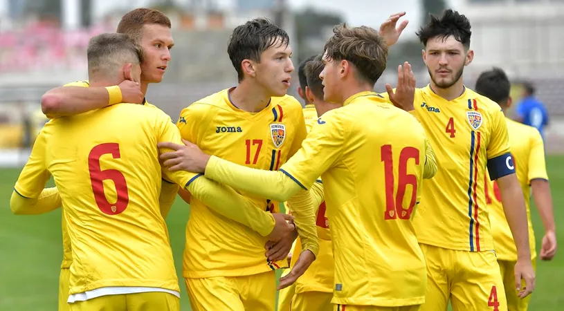 România U19 s-a calificat în faza a doua a preliminariilor EURO, după un succes clar cu San Marino U19. Pe lista marcatorilor s-au regăsit și doi fotbaliști din Liga 2