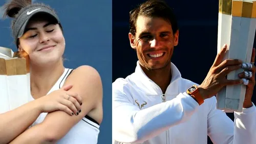 Rafael Nadal și Bianca Andreescu s-au retras de la Cincinnati. Campionii de la Rogers Cup vor pauză înainte de US Open