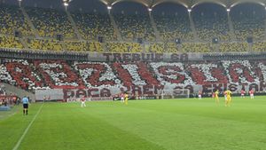 FOTO Coregrafia pregătită de dinamoviști pentru meciul cu Metalist: "Trebuie să REZISTĂ‚M, dacă vrem să existăm"