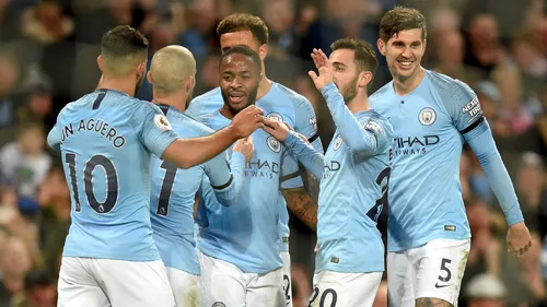 Schimbare de lider în Premier League. City a egalat cel mai mare scor al sezonului contra lui Southampton: doar Sterling a contribuit la patru goluri