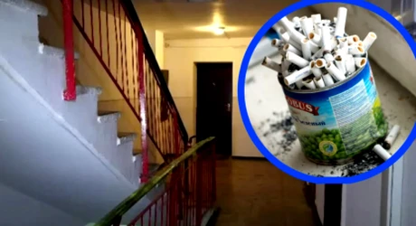 Cum s-a răzbunat un bărbat din Cluj-Napoca pe vecinii lui, pentru că fumează în scara blocului