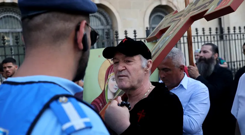 Gigi Becali s-a certat cu jandarmii la manifestația de opoziție față de comunitatea LGBT! De la ce a plecat totul | GALERIE FOTO
