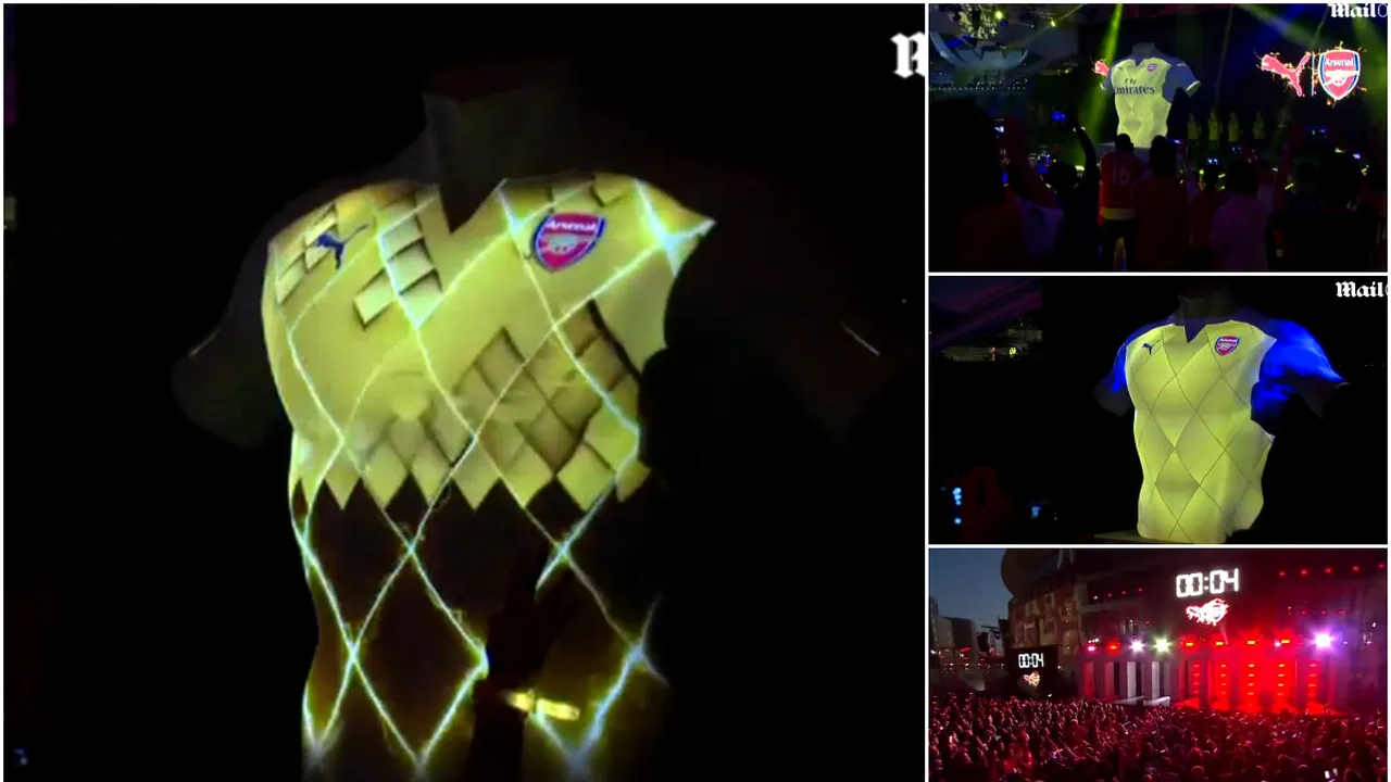 VIDEO FABULOS! Arsenal și-a prezentat noile tricouri, fanii au rămas fără cuvinte! 