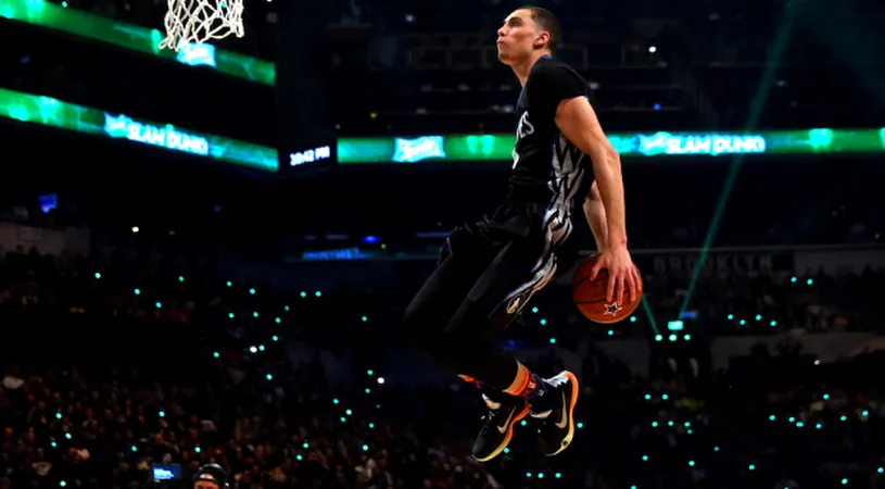 VIDEO | Adolescentul Zach LaVine, cel mai spectaculos jucător din NBA! Jucătorul Minnesotei Timberwolves a câștigat concursul de slam-dunk-uri din cadrul All Star Game