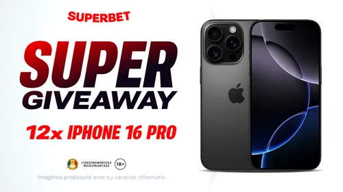 ADVERTORIAL | 12 x iPhone 16 Pro? E concurs pe Instagram Superbet