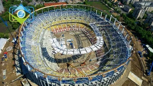 Noul stadion „National Arena”, inspectat de Platini