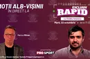 Aseară, în Giulești, astăzi, la „EXCLUSIV RAPID”, alături de Marius Mitran, de la ora 17:30, LIVE, pe canalul de YouTube – ProSport!