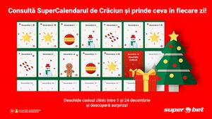 Superbet te răsfață zilnic! Consultă calendarul și deschide sacul lui Moș Crăciun în fiecare dimineață, ca să vezi ce ai primit!