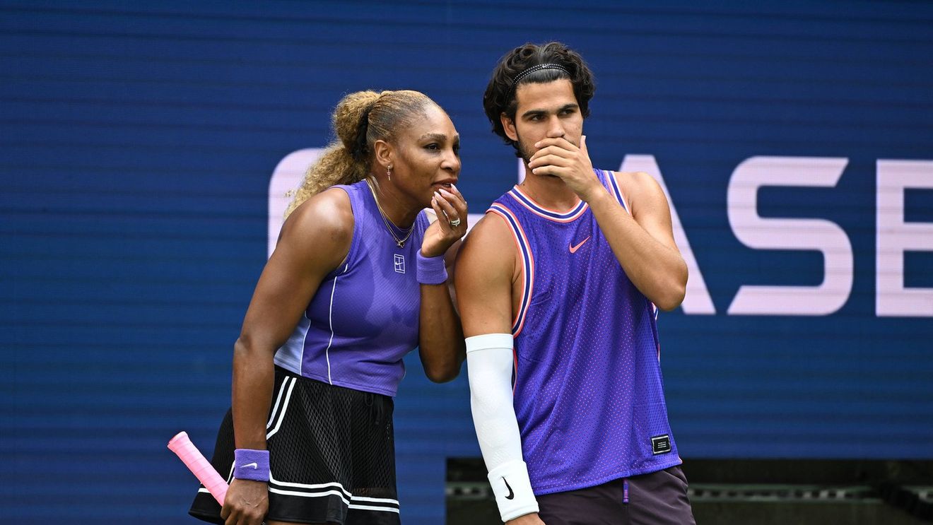 Alcaraz și Serena Williams au făcut pereche la US Open, dar au fost eliminați. Cine a învins echipa starurilor