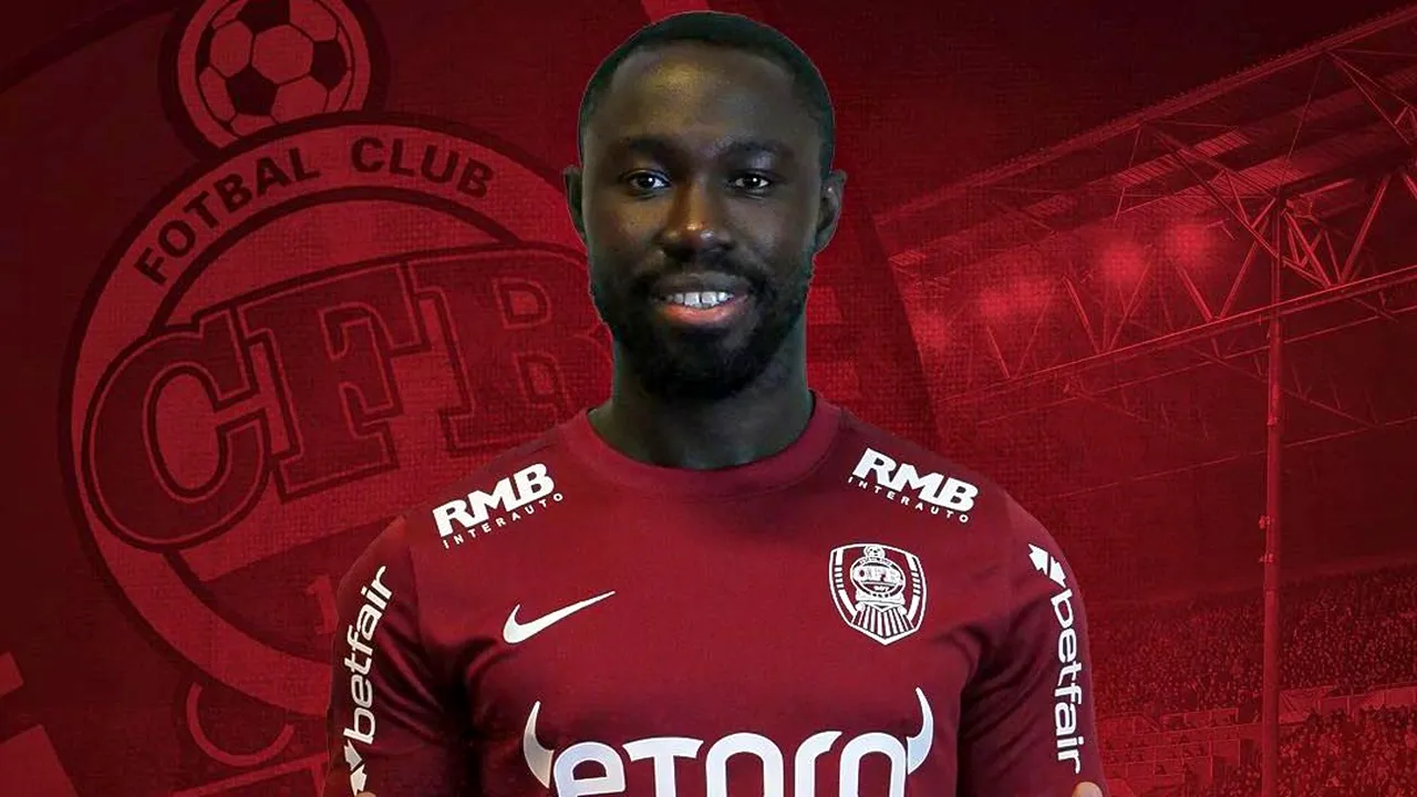 Nana Boateng, prezentat oficial la CFR Cluj! Conducerea din Gruia i-a făcut pe plac antrenorului Dan Petrescu