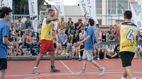 Stănescu vs Moga pe terenul de baschet. 3×3 spectacol