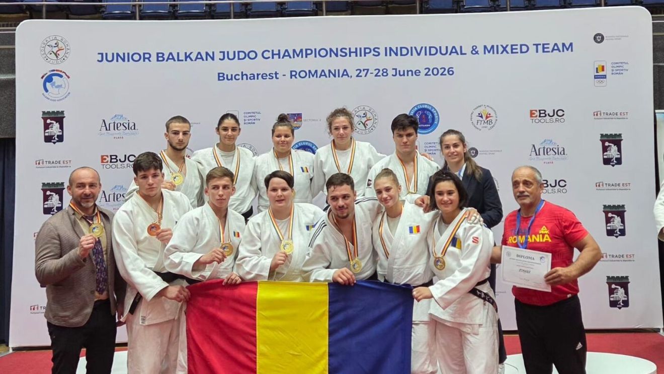 România, locul 1 cu 16 medalii la Campionatul Balcanic de Judo U21 de la București! Cine sunt premianții